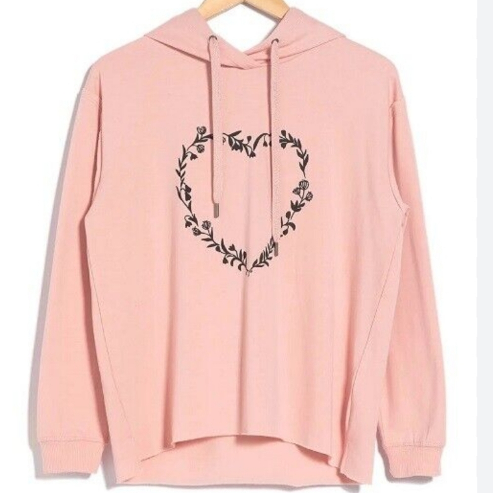 C & C California Dusty Rose Heart Hoodie